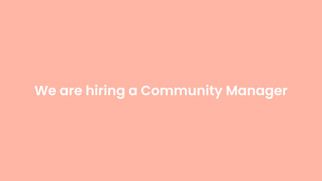 We are hiring a Community Manager